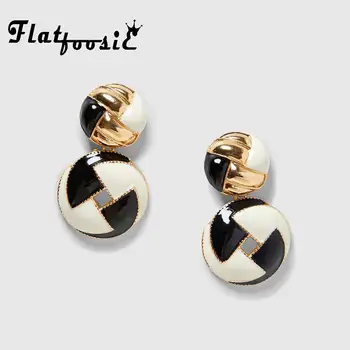 Flatfoosie Double Round Dangle Drop Earrings For Women Girls Trendy Gold Color Metal Square Statement Party Earring Jewelry 2018
Flatfoosie Double Round Dangle Drop Earrings For Women Girls Trendy Gold Color Metal Square Statement Party Earring Jewelry 2018
