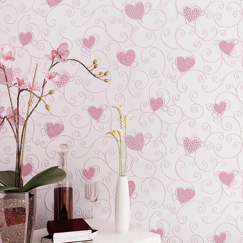 Cute Cartoon 3d Love Heart Wallpaper Sweet Baby Girls Bedroom Decor Self Adhesive Pink Wallpapers Kids Rooms Wall Paper EZ132
Cute Cartoon 3d Love Heart Wallpaper Sweet Baby Girls Bedroom Decor Self Adhesive Pink Wallpapers Kids Rooms Wall Paper EZ132