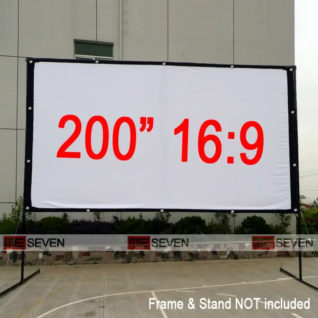 200 Inches 16:9 Outdoor High Quality Matt White Foldable Front Projection Screen for Multimedia Movie Projector Projects, etc
200 Inches 16:9 Outdoor High Quality Matt White Foldable Front Projection Screen for Multimedia Movie Projector Projects, etc