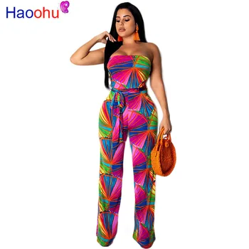 HAOOHU Women Cold Shoulder Sexy Jumpsuit Vintage Lace Up Floral Print Overalls Fashion Strapless Cutsuits
HAOOHU Women Cold Shoulder Sexy Jumpsuit Vintage Lace Up Floral Print Overalls Fashion Strapless Cutsuits