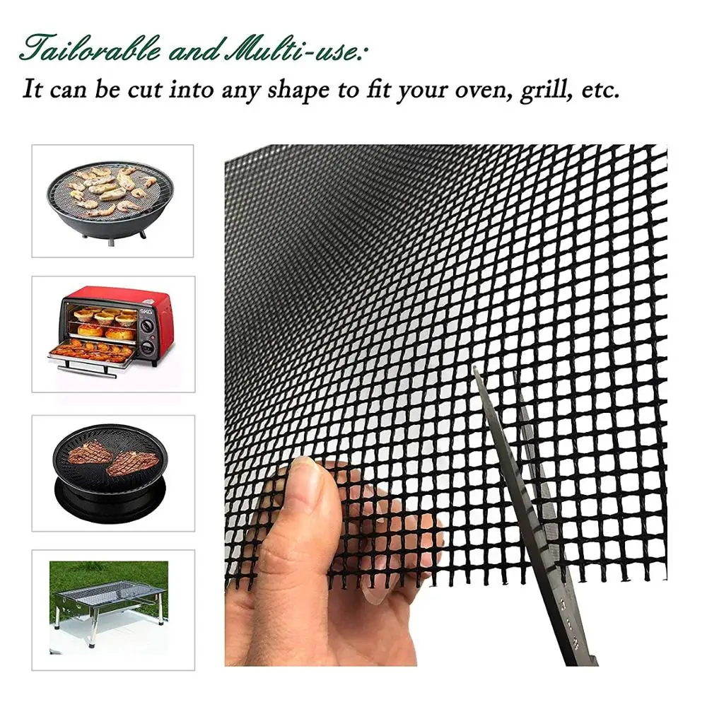 2pcs/set BBQ Grill Mesh Mat Reusable Teflon Non-stick Cooking Grilling Sheet Barbecue Outdoor Camping Picnics Liner Roaster Tool
2pcs/set BBQ Grill Mesh Mat Reusable Teflon Non-stick Cooking Grilling Sheet Barbecue Outdoor Camping Picnics Liner Roaster Tool