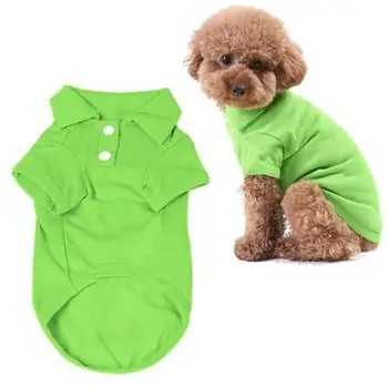 Newest 6 Colors Cute Pet Puppy Polo Collar T-Shirt Small Dog Cat Pet Fashion Vest Clothes Costume Teddy T-Shirt Size XS-XL
Newest 6 Colors Cute Pet Puppy Polo Collar T-Shirt Small Dog Cat Pet Fashion Vest Clothes Costume Teddy T-Shirt Size XS-XL