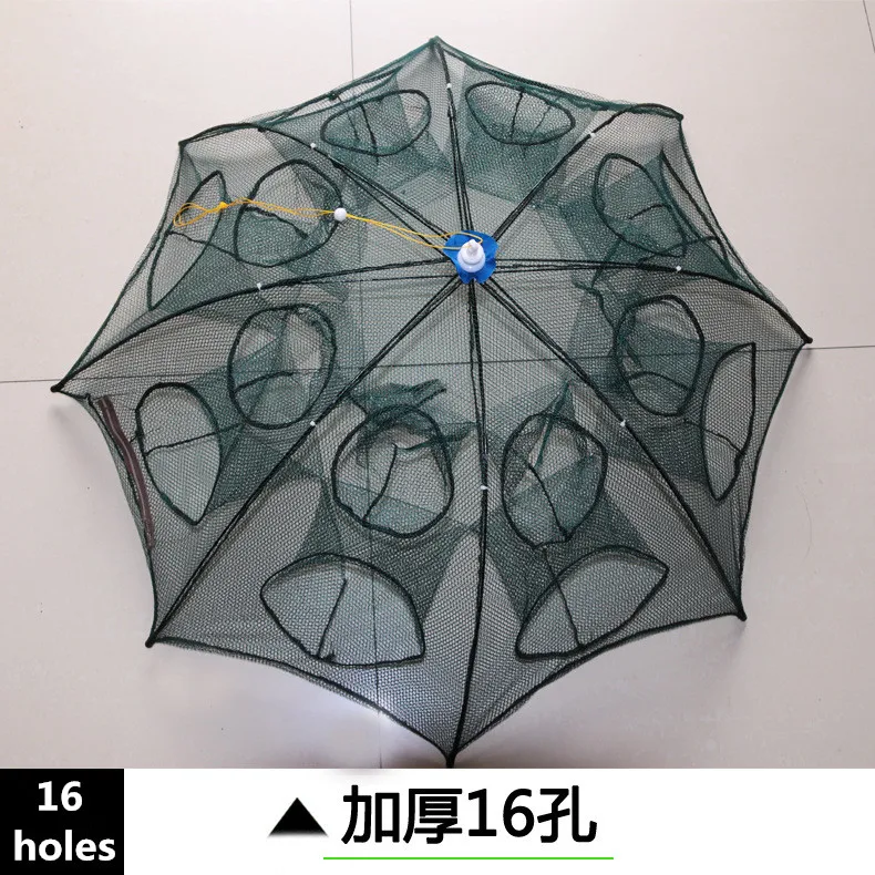 Strengthened 4-16 Holes Automatic Fishing Net Shrimp Cage Nylon Foldable Crab Fish Trap Cast Net Cast Folding Fishing Network
Strengthened 4-16 Holes Automatic Fishing Net Shrimp Cage Nylon Foldable Crab Fish Trap Cast Net Cast Folding Fishing Network