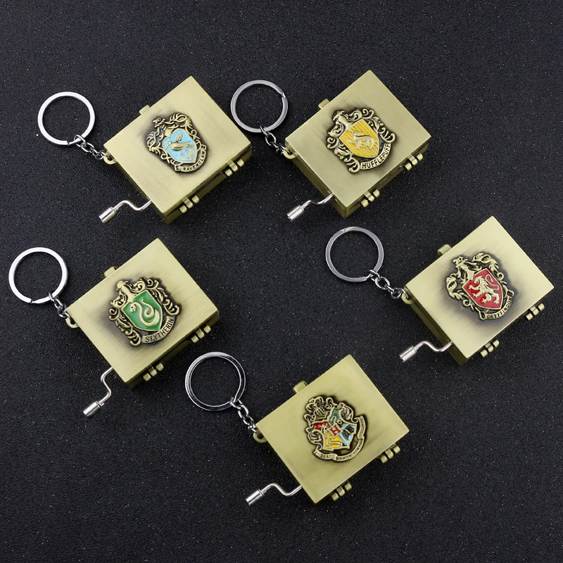 Hogwarts School of Witchcraft and Wizardry Magic School Music Box Key Chain Gryffindor Slytherin Ravenclaw Hufflepuff Key Holder
Hogwarts School of Witchcraft and Wizardry Magic School Music Box Key Chain Gryffindor Slytherin Ravenclaw Hufflepuff Key Holder