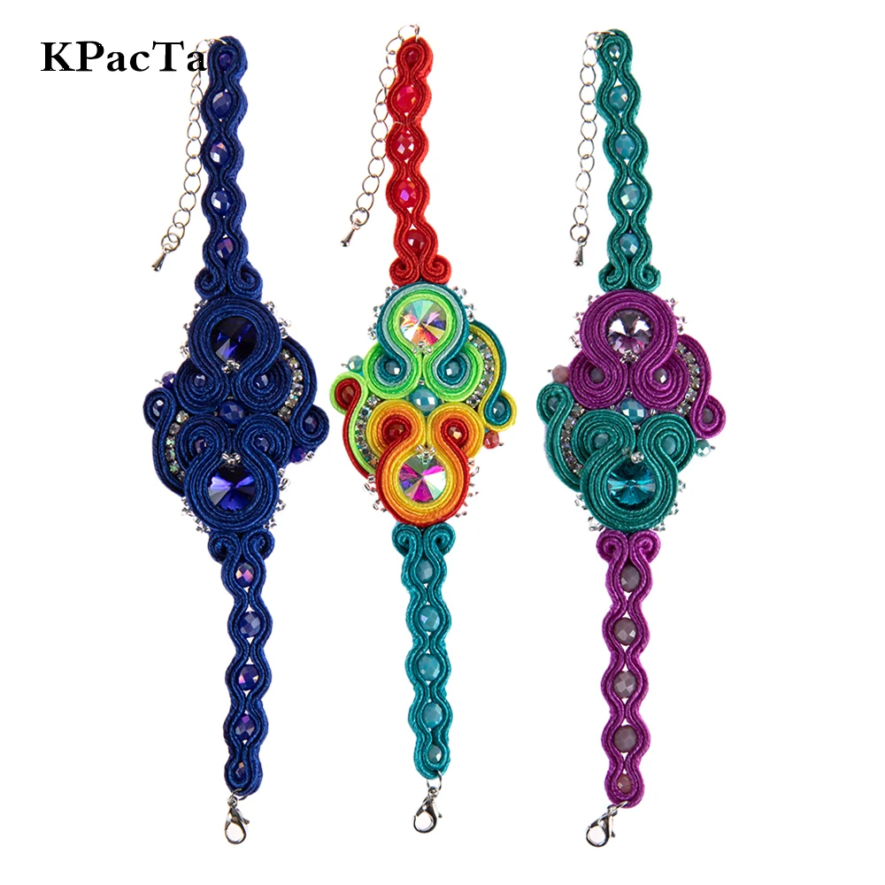 KPACTA 2019 New Ethnic Style Leather Bracelet Fashion Jewelry Women Soutache Crystal decoration Handmade Charm Bracelets Gifts
KPACTA 2019 New Ethnic Style Leather Bracelet Fashion Jewelry Women Soutache Crystal decoration Handmade Charm Bracelets Gifts