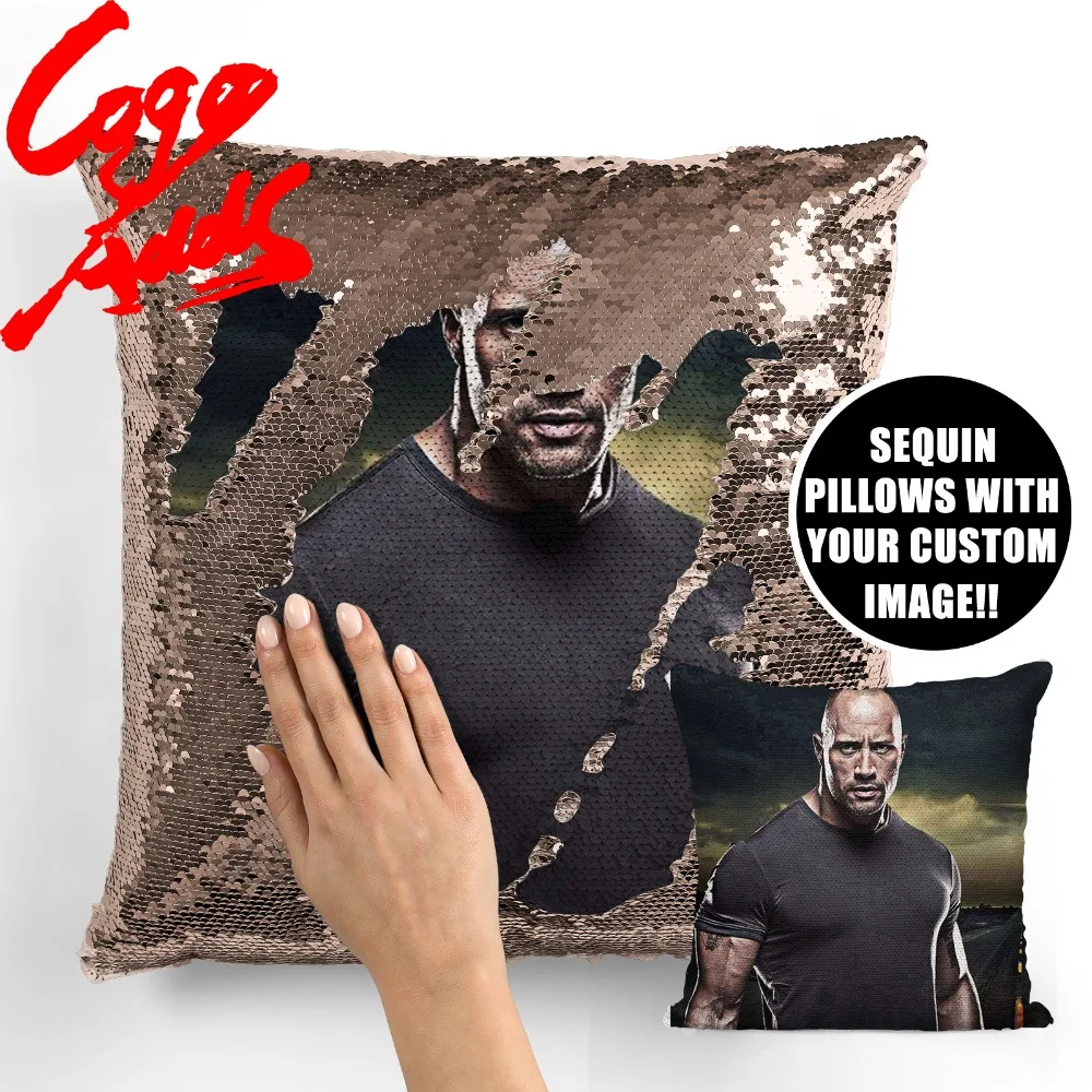Dwayne Johnson wedding birthday party photo sequin cushion cover custom image reversible sequin mermaid pillowcase
Dwayne Johnson wedding birthday party photo sequin cushion cover custom image reversible sequin mermaid pillowcase