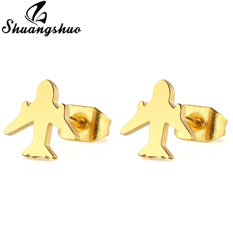Shuangshuo Minimalist Plane Stud Earrings Jewelry Airplane Stainless Steel Earrings Wedding Engagement Jewelry Aircraft Earring
Shuangshuo Minimalist Plane Stud Earrings Jewelry Airplane Stainless Steel Earrings Wedding Engagement Jewelry Aircraft Earring