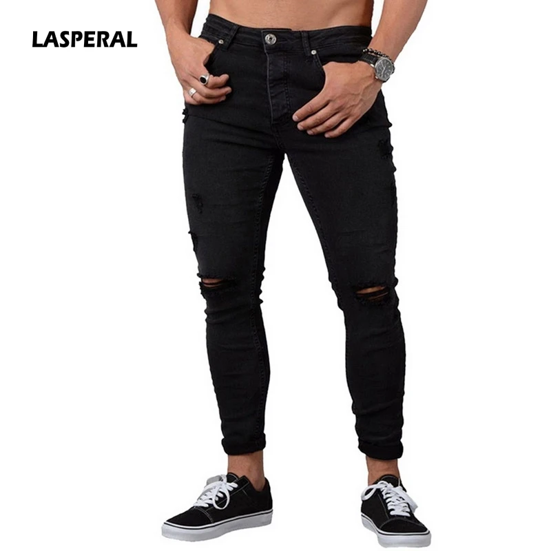 LASPERAL Men Vintage Denim Pencil Pants New Autumn Casual Stretch Trousers Sexy Hole Ripped Plus Size Male Zipper Jeans Trousers
LASPERAL Men Vintage Denim Pencil Pants New Autumn Casual Stretch Trousers Sexy Hole Ripped Plus Size Male Zipper Jeans Trousers