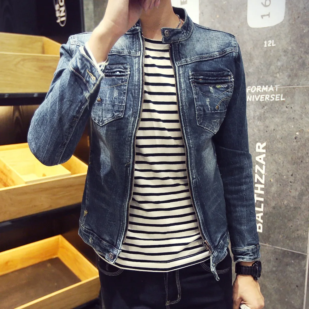 Denim Jackets Slim Fit Solid Color Casual Jeans Coat 2019 Vintage Clothes for Men
Denim Jackets Slim Fit Solid Color Casual Jeans Coat 2019 Vintage Clothes for Men