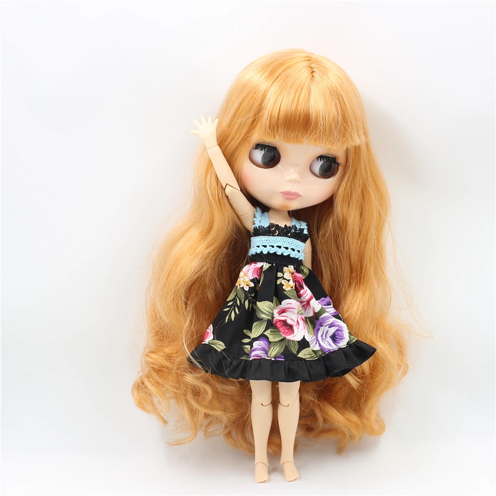Free-shipping-factory-nude-Blyth-doll-light-brown-hair-with-bangs-ICY-DIY-fashion-toys-30cm (2)