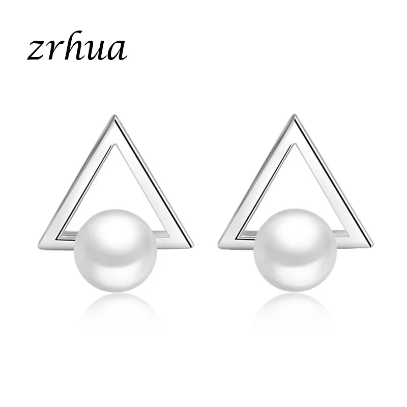 ZRHUA Oringinal 925 Sterling Silver Earrings Zircon Pearl Trangle Luxury Stud Earrings For Women brincos pendientes
ZRHUA Oringinal 925 Sterling Silver Earrings Zircon Pearl Trangle Luxury Stud Earrings For Women brincos pendientes