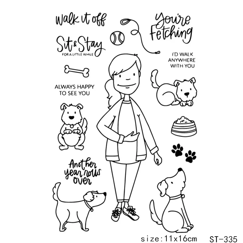 AZSG Woman And Dog Clear Stamp Scrapbook Rubber Stamp Seal Paper Craft Clear Stamp Card Maker
AZSG Woman And Dog Clear Stamp Scrapbook Rubber Stamp Seal Paper Craft Clear Stamp Card Maker