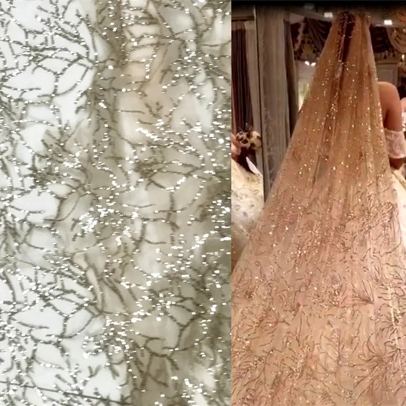 GLace 1M/Lot Mesh Lace Fabric High Density Symphony Hot Diamond Sequins Mesh Fabric for Dress Bronzed Fabric TX752
GLace 1M/Lot Mesh Lace Fabric High Density Symphony Hot Diamond Sequins Mesh Fabric for Dress Bronzed Fabric TX752