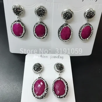 Red Jade Crystal Earring drops micro - shaped earrings for long - style bridal gown high - grade earrings 3pairs
Red Jade Crystal Earring drops micro - shaped earrings for long - style bridal gown high - grade earrings 3pairs
