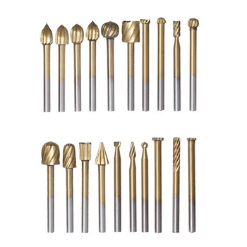 20Pcs HSS Titanium Coating Routing Router Grinding Bit Burr Speed Kit Wood Rotary Milling Cutter Tools Set
20Pcs HSS Titanium Coating Routing Router Grinding Bit Burr Speed Kit Wood Rotary Milling Cutter Tools Set