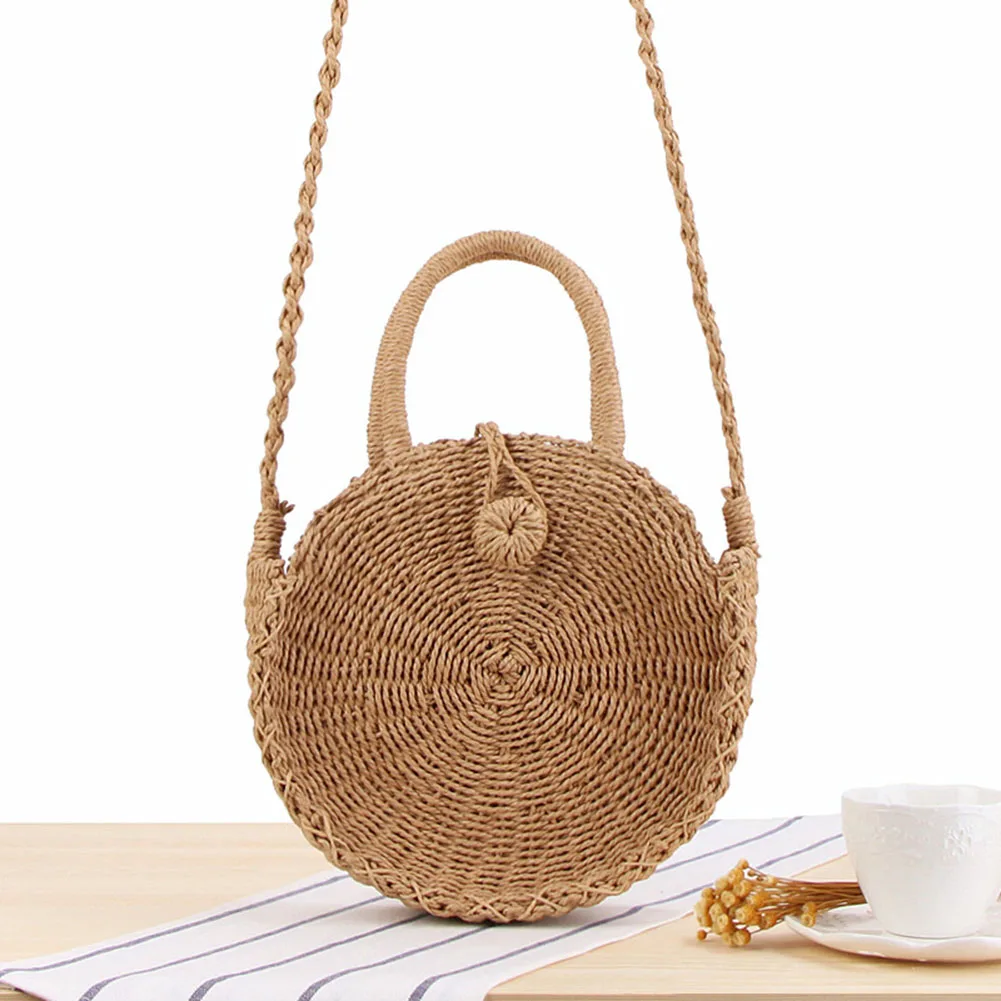 Summer Mini Bohemian Handmade Crossbody Bag Round Straw Beach Bag Girls Circle Rattan Bags LT88
Summer Mini Bohemian Handmade Crossbody Bag Round Straw Beach Bag Girls Circle Rattan Bags LT88