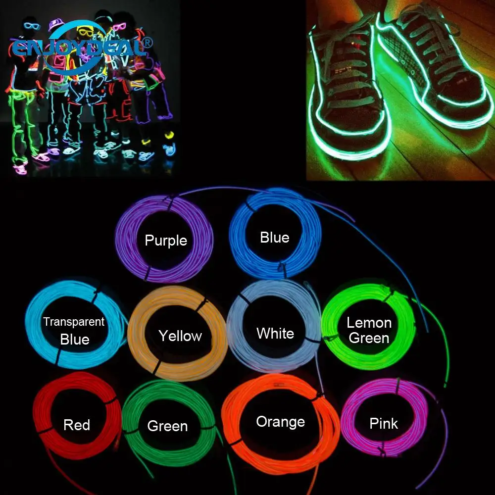 1M/2M Flexible LED light Neon LED Light Glowing EL WireStrip Tube CarDance Party Decoration Night Light for Children Adult
1M/2M Flexible LED light Neon LED Light Glowing EL WireStrip Tube CarDance Party Decoration Night Light for Children Adult
