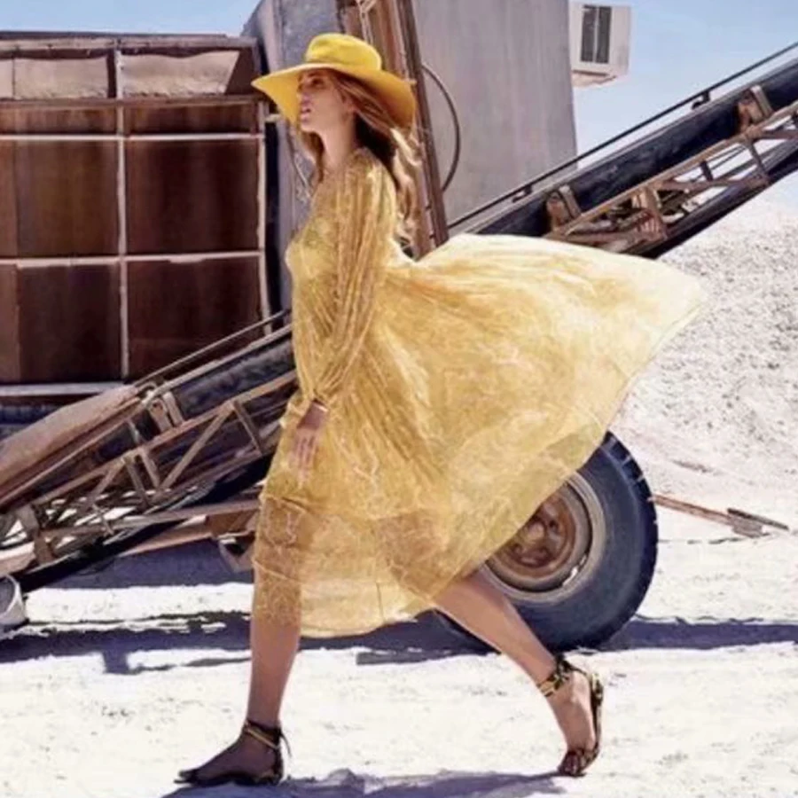 TEELYNN boho dress for women vintage yellow print Chiffon party dresses lantern long sleeve o-neck dresses 2 pcs dress Vestido
TEELYNN boho dress for women vintage yellow print Chiffon party dresses lantern long sleeve o-neck dresses 2 pcs dress Vestido