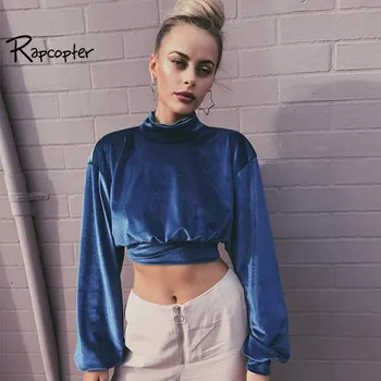 Rapcopter Women Autumn Turtleneck Velvet Warm Sweatshirt 2018 Autumn Long Sleeve Crop Top Hoodie Fashion Feminino Pullover Tops
Rapcopter Women Autumn Turtleneck Velvet Warm Sweatshirt 2018 Autumn Long Sleeve Crop Top Hoodie Fashion Feminino Pullover Tops