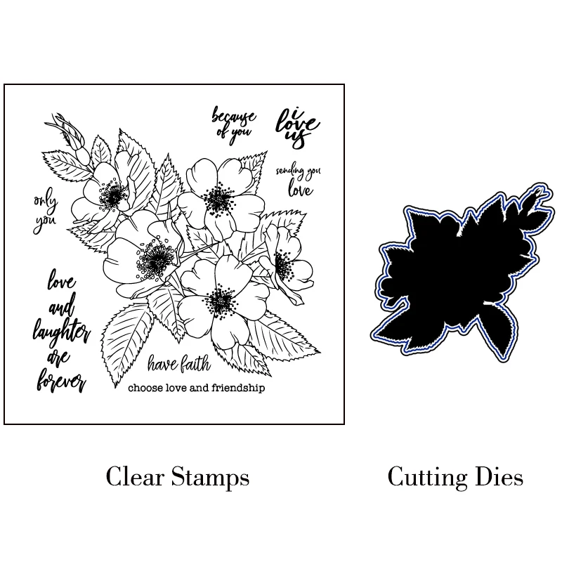 ZhuoAng Blooming Flowers/Bud Cutting Dies Clear Stamps For DIY Scrapbooking/Card Making/Album Decorative Silicone Stamp Crafts
ZhuoAng Blooming Flowers/Bud Cutting Dies Clear Stamps For DIY Scrapbooking/Card Making/Album Decorative Silicone Stamp Crafts