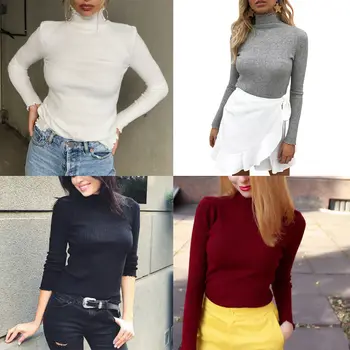 women Casual long sleeve cotton woman pullovers 2017 Autumn winter streatwear sweaters knitting turtleneck sweaters
women Casual long sleeve cotton woman pullovers 2017 Autumn winter streatwear sweaters knitting turtleneck sweaters