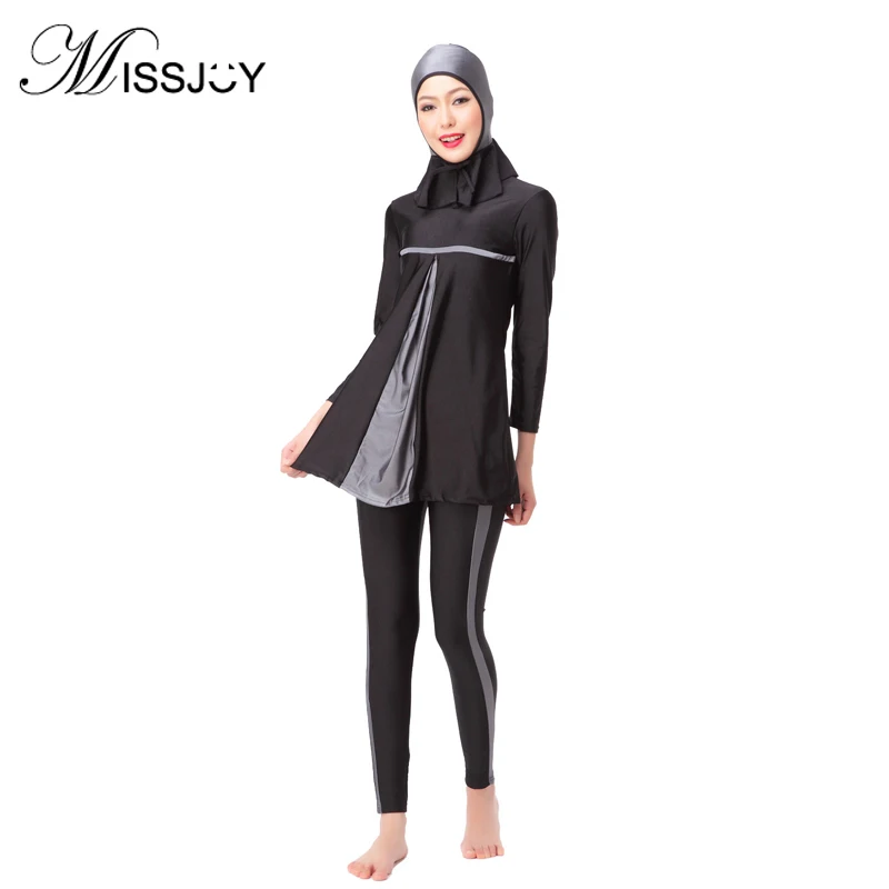MISSJOY Women long sleeve swimming suit Muslim Islamic full covered hijab swimwear 3 pieces Dubai maillot islamique swimsuit
MISSJOY Women long sleeve swimming suit Muslim Islamic full covered hijab swimwear 3 pieces Dubai maillot islamique swimsuit