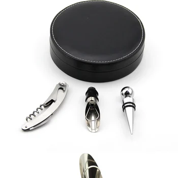 Freeshipping new arrival round leather corkscrew tool sets, wine tool sets in leather box,nice outlooking as gift wine box set
Freeshipping new arrival round leather corkscrew tool sets, wine tool sets in leather box,nice outlooking as gift wine box set