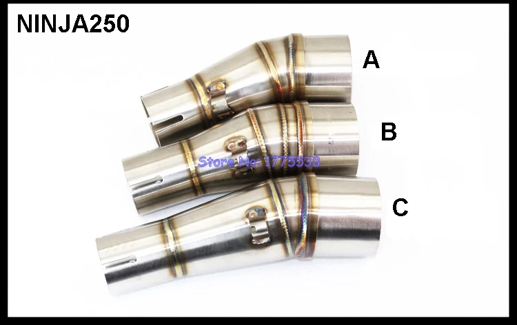 Stainless Steel Motorcycle Exhaust Link Pipe for Kawasaki NINJA 250 Motorbike Exhaust Muffler Pipe Mid Pipe Down Pipe Connector
Stainless Steel Motorcycle Exhaust Link Pipe for Kawasaki NINJA 250 Motorbike Exhaust Muffler Pipe Mid Pipe Down Pipe Connector