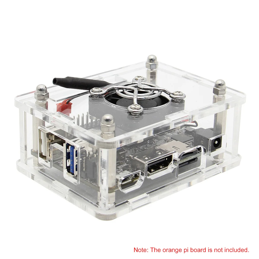 Orange Pi Lite2 Acrylic Case/ Clear Transparent Enclosure/ Shell, Case with Fan Kit for Orange Pi Lite2
Orange Pi Lite2 Acrylic Case/ Clear Transparent Enclosure/ Shell, Case with Fan Kit for Orange Pi Lite2