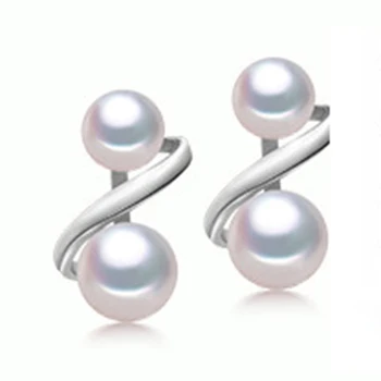PEISENI 100% natural freshwater pearl stud earrings 925 sterling silver jewelry double pearl Best GIfts for women
PEISENI 100% natural freshwater pearl stud earrings 925 sterling silver jewelry double pearl Best GIfts for women