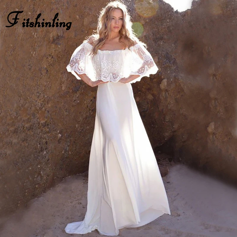 Fitshinling Off shoulder lace long floor-length dress bohemian summer beach white party dresses sexy hot party pareos sarafan
Fitshinling Off shoulder lace long floor-length dress bohemian summer beach white party dresses sexy hot party pareos sarafan