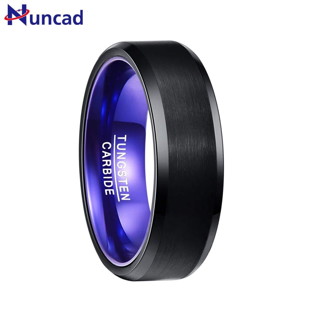 Nuncad 3.0MM thick black flat frosted surface blue purple inner ring tungsten carbide man's Classic vinatge ring US size 7-12
Nuncad 3.0MM thick black flat frosted surface blue purple inner ring tungsten carbide man's Classic vinatge ring US size 7-12