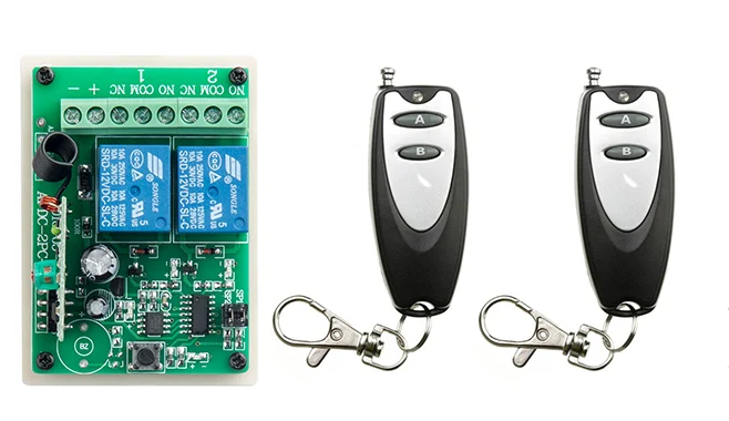 latest DC12V 10A 2CH Remote Control Garage Door RF Wireless Remote Control Switch System 2X Transmitter + 1 X Receiver
latest DC12V 10A 2CH Remote Control Garage Door RF Wireless Remote Control Switch System 2X Transmitter + 1 X Receiver