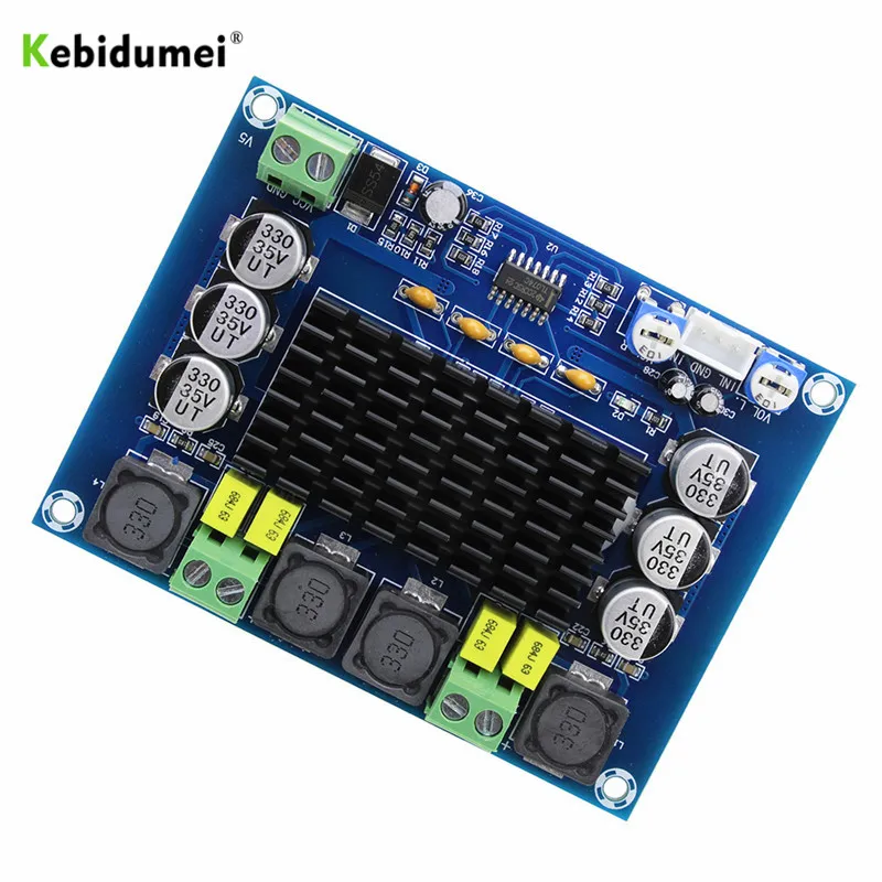 kebidumei Dual-channel Stereo Amplifier Board High Power Digital Audio Power Amplifier Board 2*120W Stereo AMP Module XH-M543
kebidumei Dual-channel Stereo Amplifier Board High Power Digital Audio Power Amplifier Board 2*120W Stereo AMP Module XH-M543