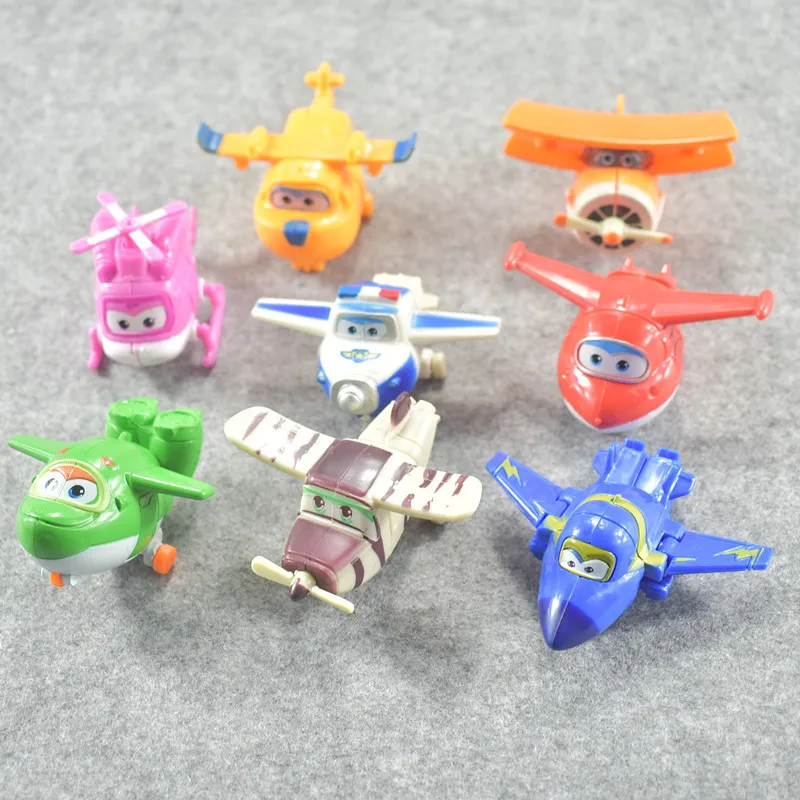8pcs/set Super Wings Plane Pvc Action Toy Airplane Robots Donnie Dizzy Mira Jett Paul Grand Albert Toys Children Birthday Toy
8pcs/set Super Wings Plane Pvc Action Toy Airplane Robots Donnie Dizzy Mira Jett Paul Grand Albert Toys Children Birthday Toy