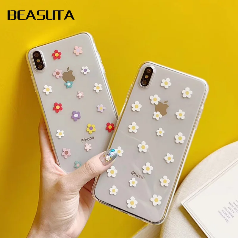 Korean white Chrysanthemum phone Case For iphone XS MAX XR clear Case For iphone X 6s 7 8 plus Floral Flower Soft Silicone Cover
Korean white Chrysanthemum phone Case For iphone XS MAX XR clear Case For iphone X 6s 7 8 plus Floral Flower Soft Silicone Cover