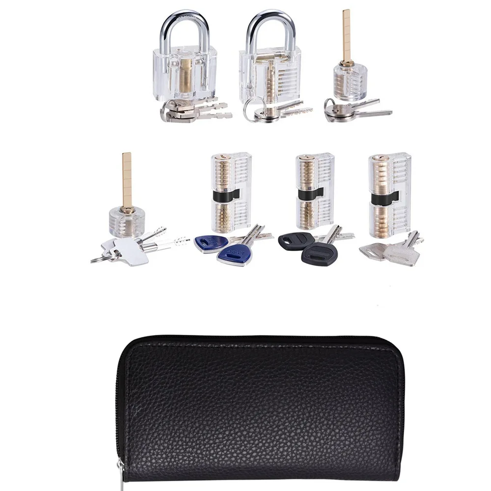 Frer Shipping 24 pcs Pro Locksmith Training and Practice set , Locksmith tools ,with a leather pouch . transparent locks
Frer Shipping 24 pcs Pro Locksmith Training and Practice set , Locksmith tools ,with a leather pouch . transparent locks