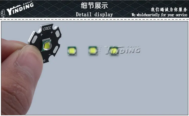 5pcs Cree Xlamp XM-L T6 U2 U3 Cold White 0U 7000K 10W High Power LED Emitter Blub with 20MM Heatsink For Flashlight DIY XML
5pcs Cree Xlamp XM-L T6 U2 U3 Cold White 0U 7000K 10W High Power LED Emitter Blub with 20MM Heatsink For Flashlight DIY XML