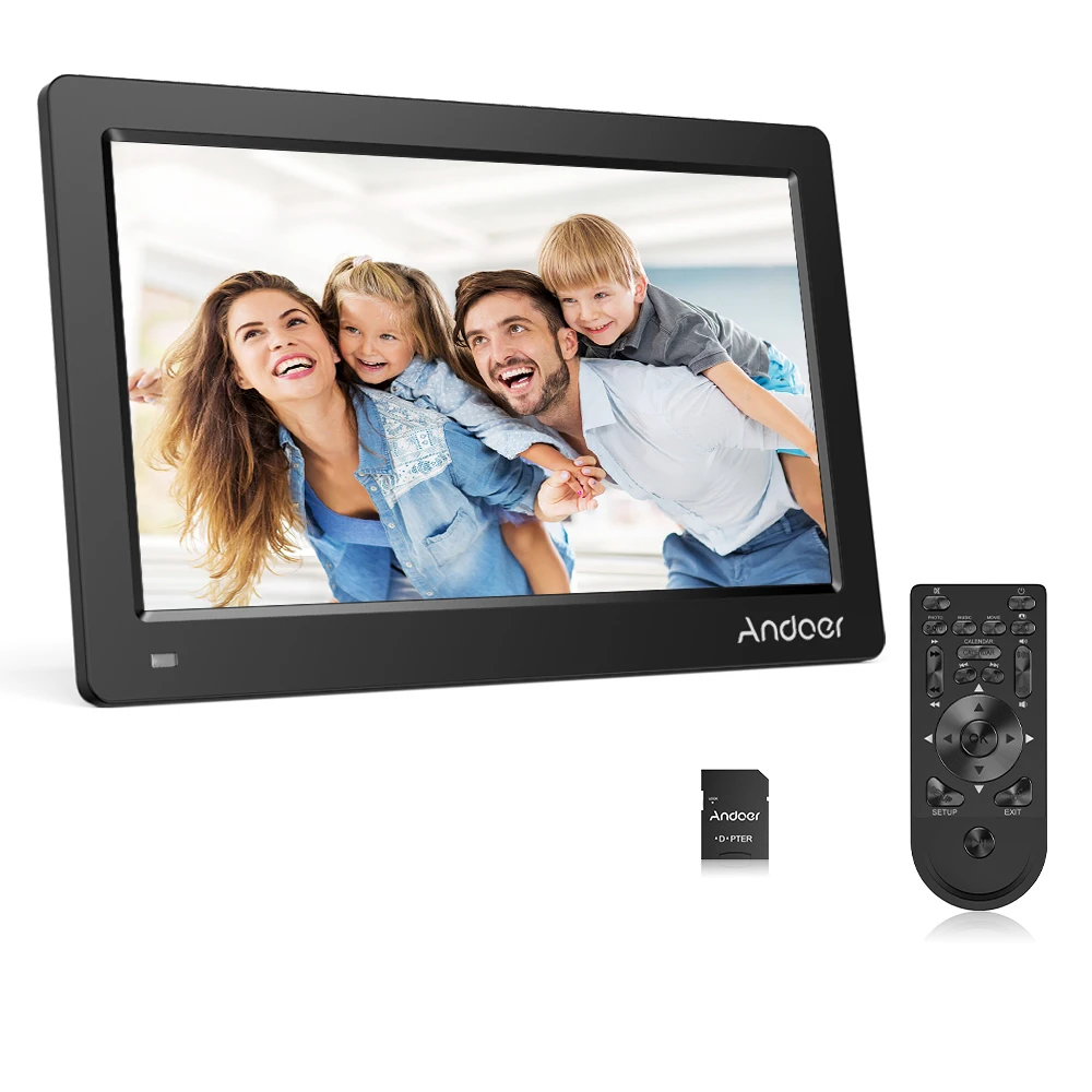 Andoer 11 6 "Цифровая фоторамка FHD 1920*1080 IPS экран Поддержка календаря часы MP3