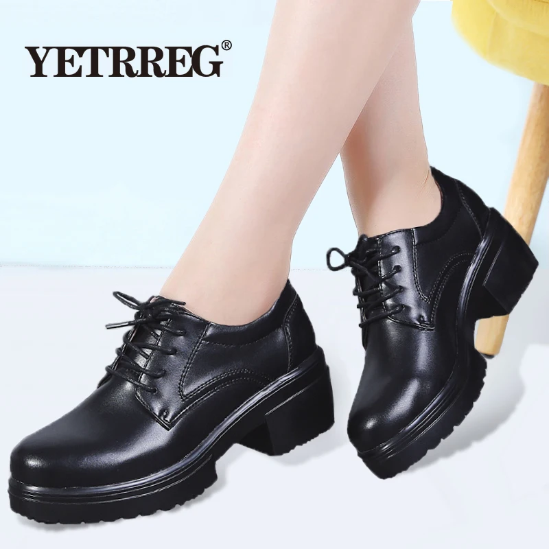 Spring Fashion women platform sneakers Lace Up Leather shoes ladies Oxford Shoes Women Comfortable creepers Thick bottom Shoes
Spring Fashion women platform sneakers Lace Up Leather shoes ladies Oxford Shoes Women Comfortable creepers Thick bottom Shoes