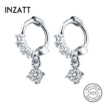 INZATT Real S925 Sterling Silver Zircon Pendant Round Hoop Earrings For Charm Women Party Fine Jewelry Classic Accessories Gift
INZATT Real S925 Sterling Silver Zircon Pendant Round Hoop Earrings For Charm Women Party Fine Jewelry Classic Accessories Gift