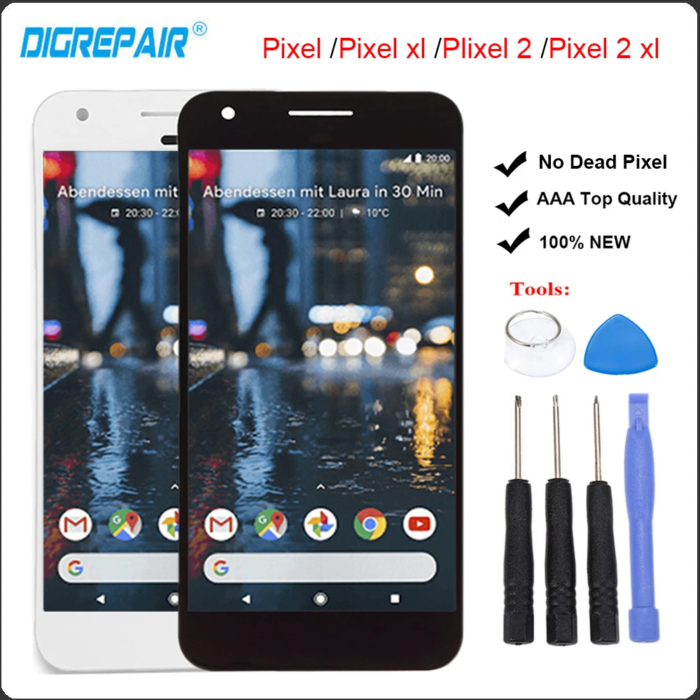 For Google Pixel XL LCD Display Touch Screen Digitizer Assembly For Google Pixel 2 Display For Pixel 2 XL screen
For Google Pixel XL LCD Display Touch Screen Digitizer Assembly For Google Pixel 2 Display For Pixel 2 XL screen