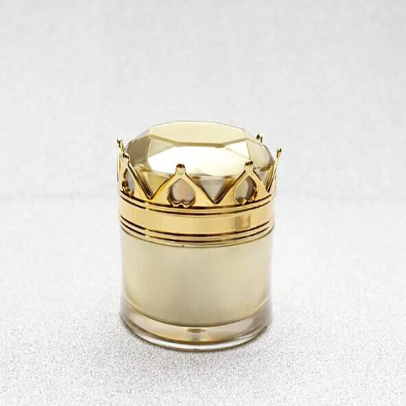 100pcs 20ml gold crown shape acrylic jar ,plastic 20g cream jar for eye cream , essence gel 20g night cream cosmetic packing
100pcs 20ml gold crown shape acrylic jar ,plastic 20g cream jar for eye cream , essence gel 20g night cream cosmetic packing