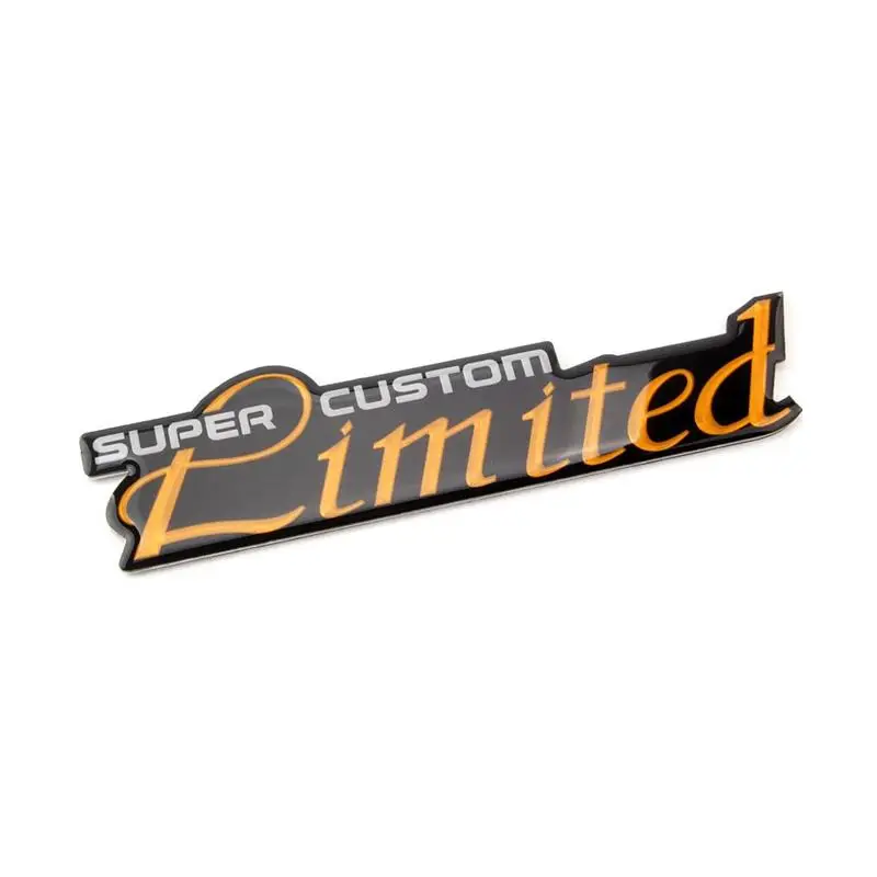 FREE SHIPPING Metal Aluminum SUPER CUSTOM LIMITED Car Badges Emblems
FREE SHIPPING Metal Aluminum SUPER CUSTOM LIMITED Car Badges Emblems