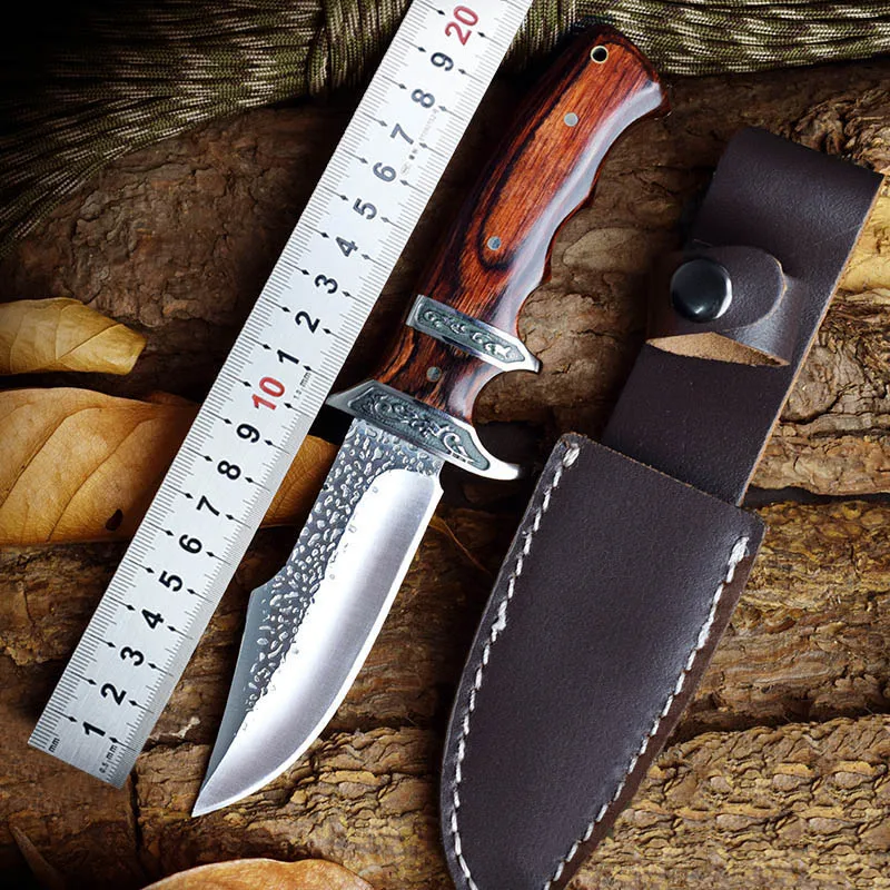 58HRC High Hardness Fixed Blade Straight Knife Outdoor Hunting Camping Combat EDC Tool Survival Knives Peeler Paper Cutter
58HRC High Hardness Fixed Blade Straight Knife Outdoor Hunting Camping Combat EDC Tool Survival Knives Peeler Paper Cutter
