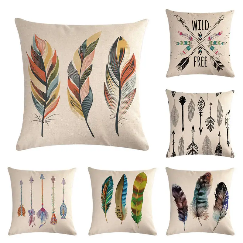 45cm*45cm Coloured feathers pattern linen/cotton throw pillow covers couch cushion cover home decorative pillows
45cm*45cm Coloured feathers pattern linen/cotton throw pillow covers couch cushion cover home decorative pillows