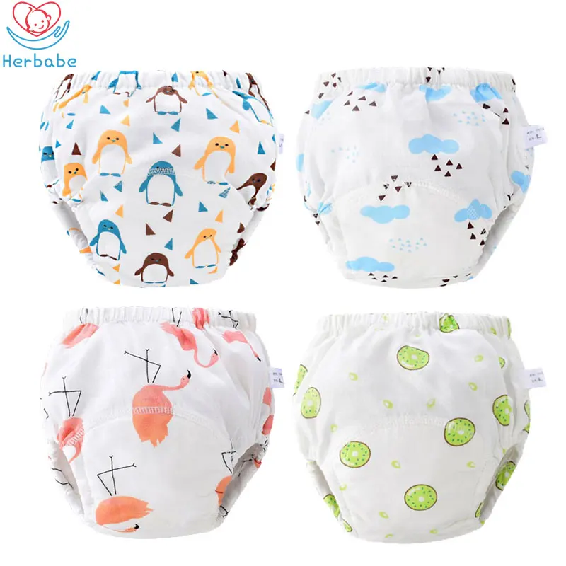 Herbabe Baby Toilet Training Pants 100% Cotton Reusable Baby Cloth Diapers 4 Layers Washable Infant Nappies Cover Learning Pants
Herbabe Baby Toilet Training Pants 100% Cotton Reusable Baby Cloth Diapers 4 Layers Washable Infant Nappies Cover Learning Pants