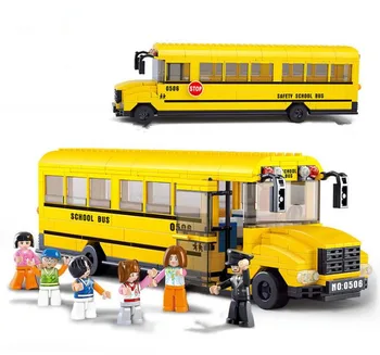 382Pcs Big School Bus Building Blocks Sets Learning And Educational DIY Bricks Binquedos Playmobil Toys For Children
382Pcs Big School Bus Building Blocks Sets Learning And Educational DIY Bricks Binquedos Playmobil Toys For Children