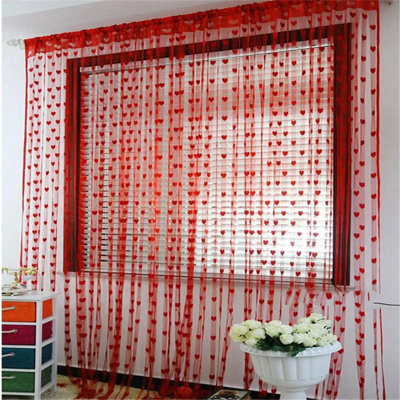 200cm X 100cm Silk String Curtain Blinds Window Door Divider Sheer
