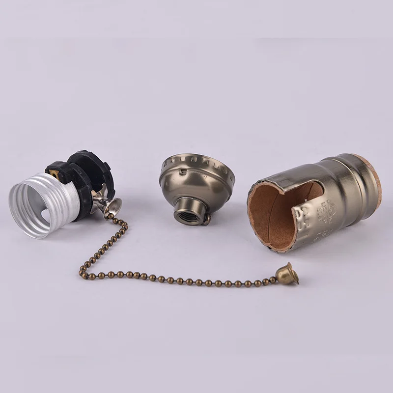 Edison's Retro Beauty lamp socket E26 Zipped Aluminum Lamp Holder Accessories, lamp base Lamp holder with chain, light holder
Edison's Retro Beauty lamp socket E26 Zipped Aluminum Lamp Holder Accessories, lamp base Lamp holder with chain, light holder